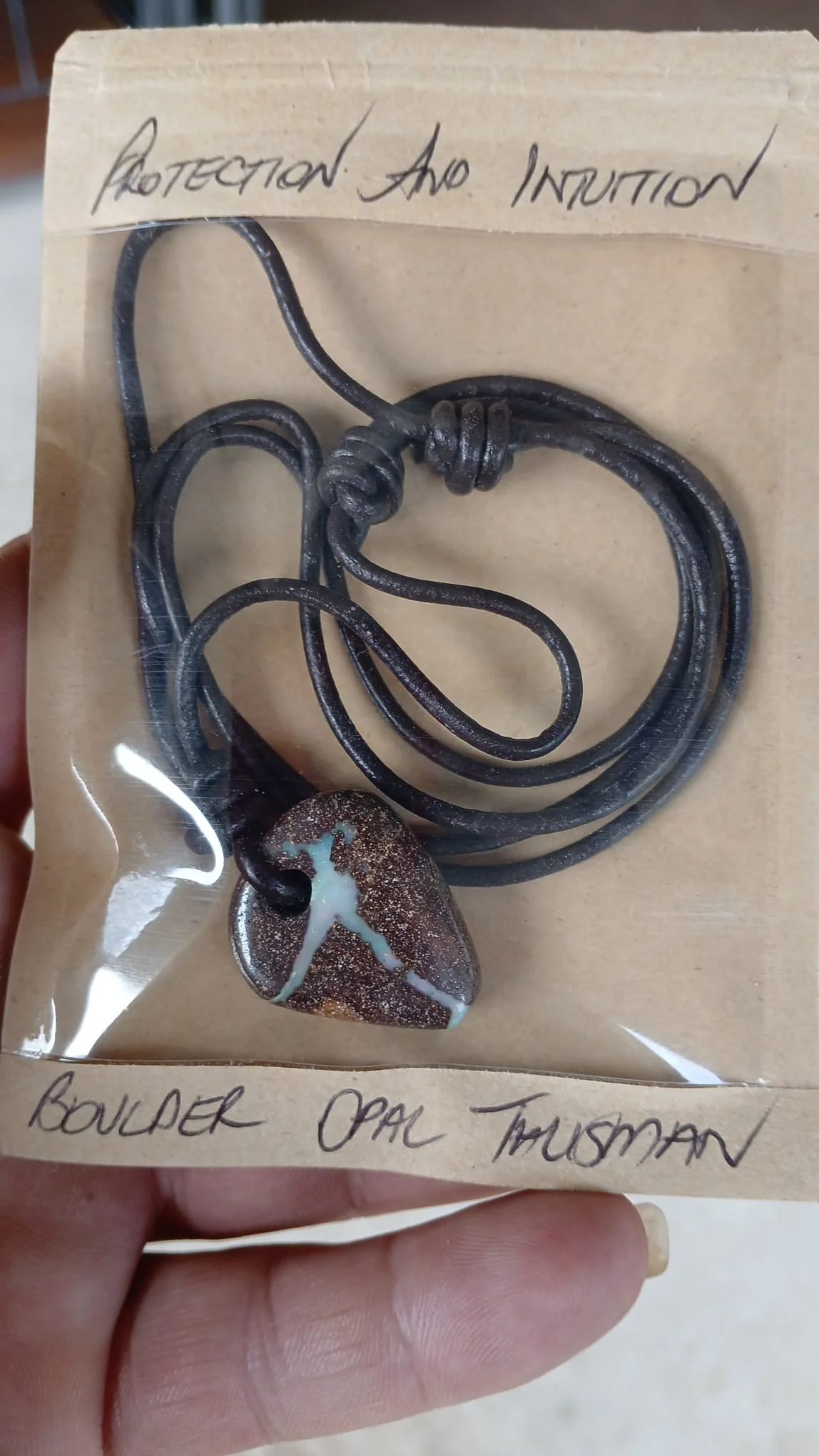 Boulder Opal Talisman