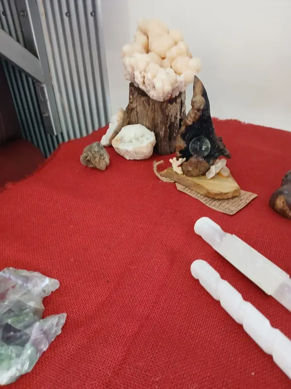 Crystal & Wood Display