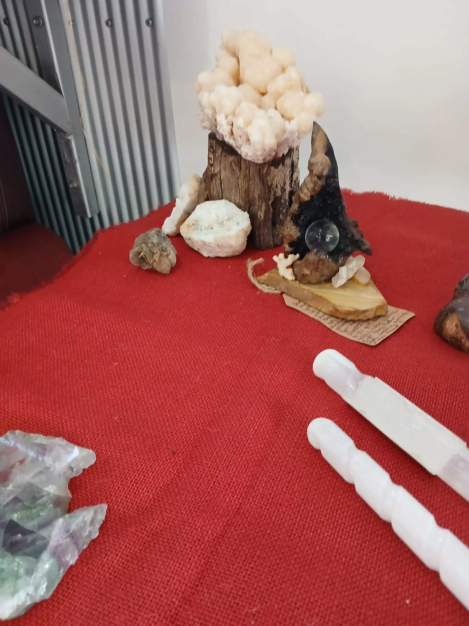 Crystal & Wood Display