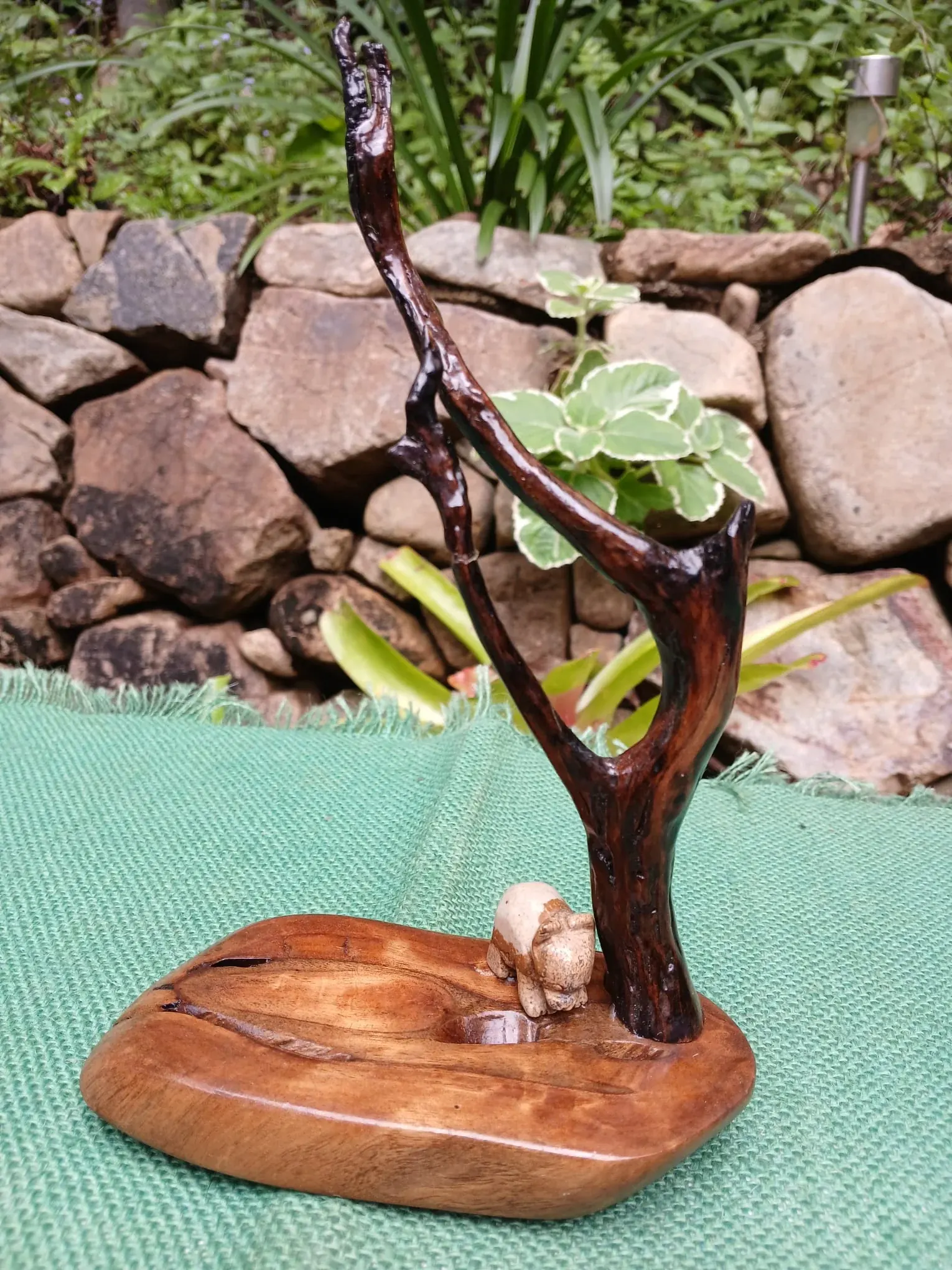 Polished Driftwood Sculpture — view 3