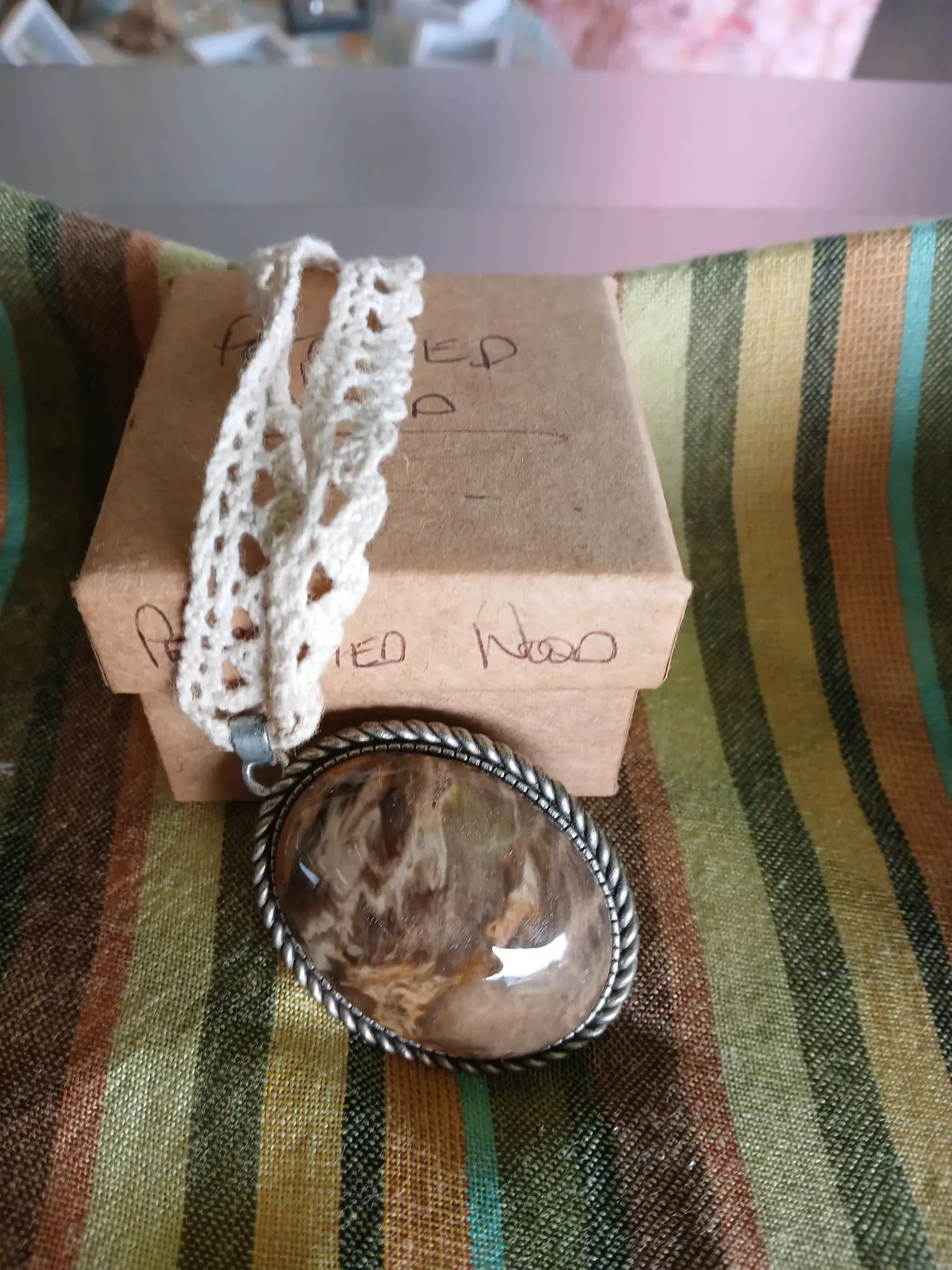 Petrified Wood Pendant